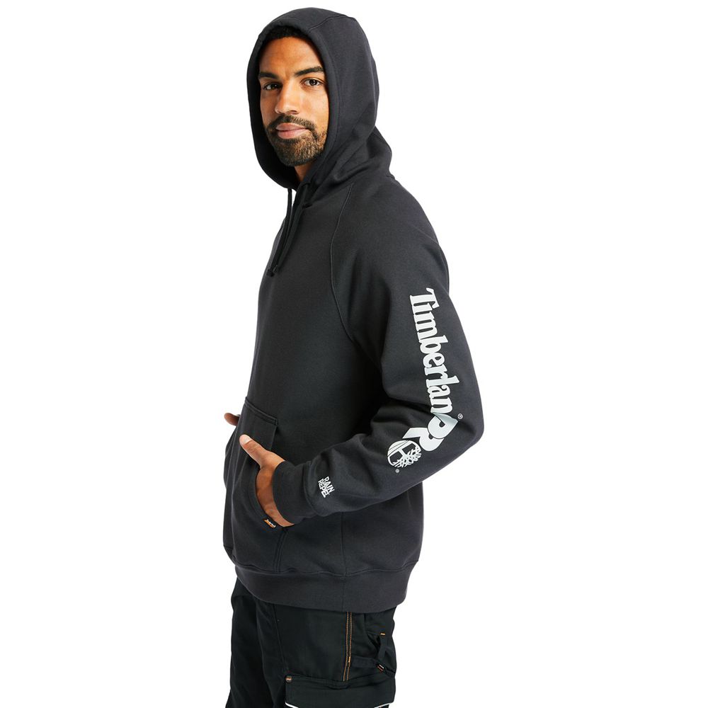 Timberland Mens Sweatshirts PRO® Hood Honcho Sport Pullover - Black - India GQ2051374